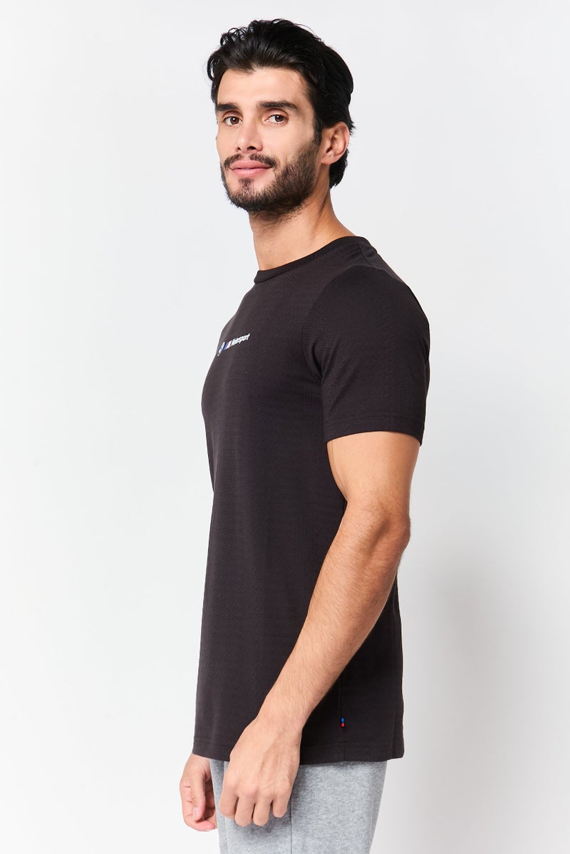 Puma x BMW Motorsport Men Sportswear Fit Short Sleeve Outdoor T-Shirt, Black - Image 3